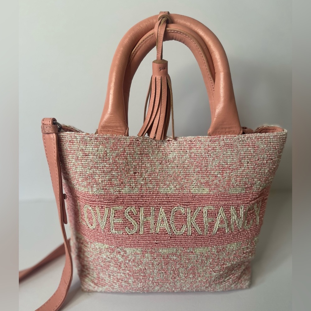Loveshackfancy De Siena Beaded Cross Body Shoulder Handbag Purse - Picture 2 of 15